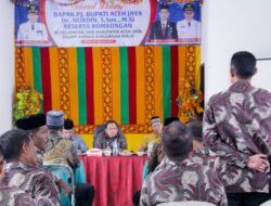 Temu Ramah Bersama Keuchik, Pj Bupati Aceh Jaya Dorong Aktifkan BUMG