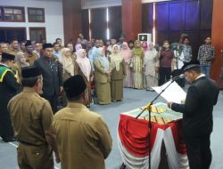 Pj Bupati Aceh Jaya Lantik Teuku Reza Fahlevi sebagai Sekda Definitif