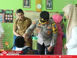 Kapolres Aceh Jaya Laksanakan Pencanangan Sub-Pin Polio Tahap II