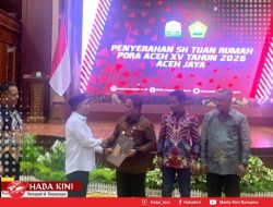 Pj Bupati Aceh Jaya Terima SK Tuan Rumah PORA XV tahun 2026