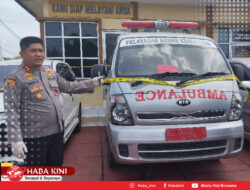 Parah! Pelaku Pencurian di Aceh Jaya Gunakan Mobil Ambulance PSC untuk Angkut Mesin Boet