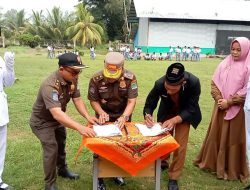 Satpol PP Aceh Jaya Jalin Kerjasama dengan SMKN Calang