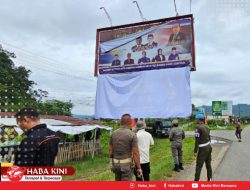 Ratusan Alat Peraga Kampanye Disapu-bersih Satpol PP Aceh Jaya