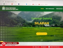 Dinas Pertanian Aceh Jaya Luncurkan Website SILAPAN