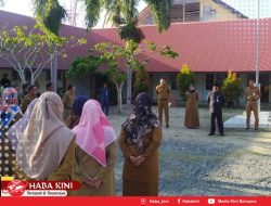 Pj Bupati Aceh Jaya Pimpin Apel Pagi di Dispen, Ini Pesan yang Disampaikan