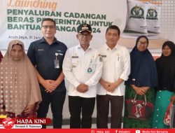 Pj Bupati Aceh Jaya Salurkan Bantuan Cadangan Pangan Pemerintah Tahun 2024