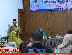 Pj Bupati Aceh Jaya Pimpin Rapat Koordinasi Percepatan Penurunan Stunting 2024