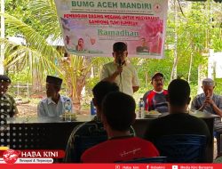 Pj Bupati Aceh Jaya Kunjungi BUMG Aceh Mandiri Gampong Tuwi Eumpeuk