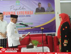 Pj Bupati Aceh Jaya Kukuhkan Mahdalena sebagai Bunda Literasi