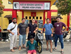Pencuri Sepeda Motor di Aceh Utara Ditangkap