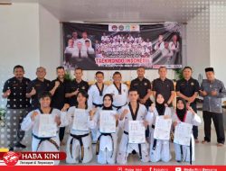 Puluhan Atlit Taekwondo Aceh Jaya Ikut Ujian Naik Tingkatan