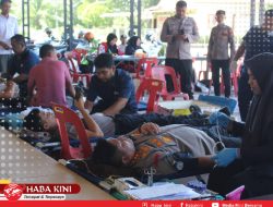 Polres Aceh Jaya Sumbang 109 Kantong Darah