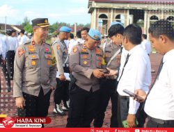 Sipopram Lakukan Pengecekan HP Personel Polres Aceh Jaya, Antisipasi Judi Online