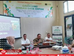 Sekda Aceh Jaya Launching Aplikasi Sensasi Data Distan