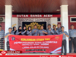 Lapas Calang Studi Banding Pembangunan Zona Integritas ke Rutan Banda Aceh
