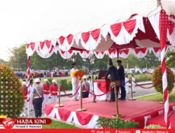 Pj Sekda Aceh Jaya Pimpin Upacara Penurunan Bendera Merah Putih