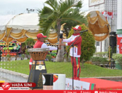 Pj Bupati Aceh Jaya Sambut Kirab Api PON XXI Aceh-Sumut 