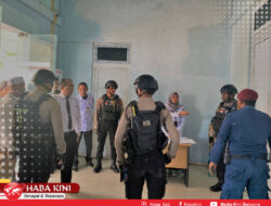 Polres Aceh Jaya Amankan Rapat Pleno Pengundian Nomor Urut Paslon Bupati