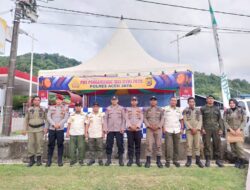 Satpol PP Aceh Jaya Turunkan Puluhan Personel Ke Pos Ketupat Seulawah 2025