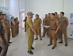 Hari Pertama Kerja Pasca Idul Fitri, Bupati dan Wakil Bupati Aceh Jaya Sidak Sejumlah SKPK