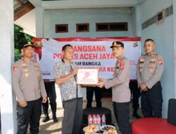 Sambut HUT Ke 79 Hari Bhayangkara, Kapolres Aceh Jaya Laksanakan Anjangsana ke Purnawirawan Polri