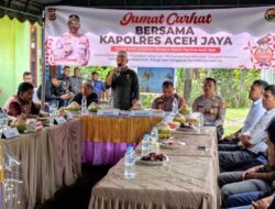 Serap Aspirasi Hingga Kepelosok Desa, Pemkab bersama Polres Aceh Jaya Gelar Jum’at Curhat