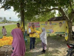 Sambut HUT Ke 61 Partai Golkar, DPD-II Aceh Jaya Gelar Pasar Murah