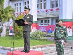 Dandim Aceh Jaya Letkol Inf Czi Aris Widiatmoko Pimpin Upacara Sumpah Pemuda Ke 97