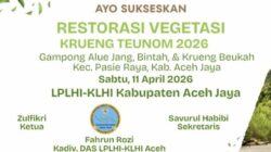Abrasi Krueng Teunom Meluas, LPLHI-LKHI KLHI Aceh Jaya Gelar Bakti Sosial