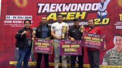 Sukses Raih Juara Umum, Sekda Masri Apresiasi Taekwondo Aceh Jaya