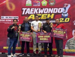 Sukses Raih Juara Umum, Sekda Masri Apresiasi Taekwondo Aceh Jaya