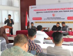 Dorong Lahirnya Kader Pengawas, Bawaslu Aceh Jaya Gelar Pendidikan Pengawas Partisipatif