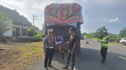Satlantas Polres Aceh Jaya Gelar Sosialisasi Pengendalian Kendaraan ODOL