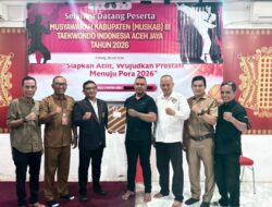 Terpilih Secara Aklamasi, Robin Fahendra Pane Kembali Pimpin Taekwondo Aceh Jaya
