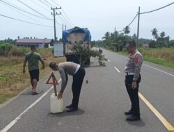 Tekan Angka Kecelakaan, Sat lantas Polres Aceh Jaya Ingatkan Sopir Patuhi Rambu Lalin