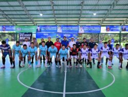 Sekda Masri Resmi Buka Open Turnamen Futsal Piala KNPI Aceh Jaya