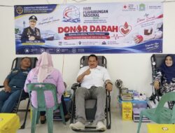 Sambut HUT Ke-55 Perhubungan Nasional, UPP Kelas III Gelar Bakti Sosial Donor Darah dan Bersih Pantai